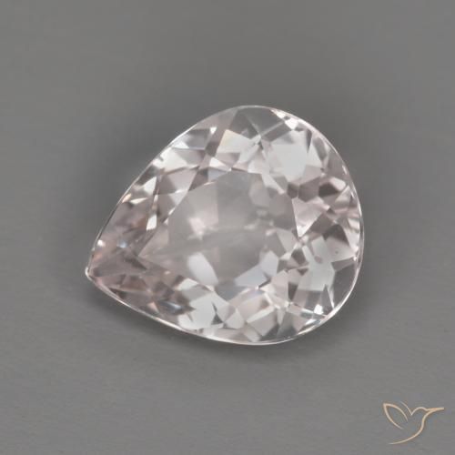 Morganita Luz rosa Natural 1.50ct, Formato de pêra, VVS-VS