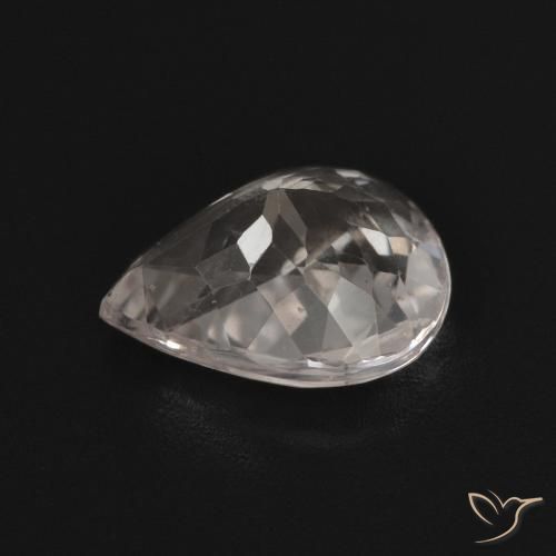 Morganita Luz rosa Natural 1.40ct, Formato de pêra, VVS