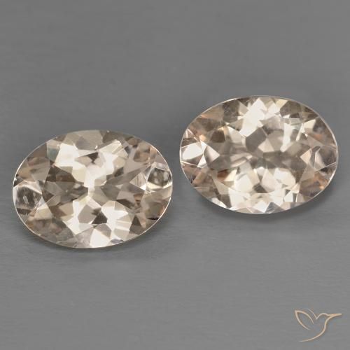 Pedras preciosas de Morganita rosa médio natural de 1.96 ct, oval, VS