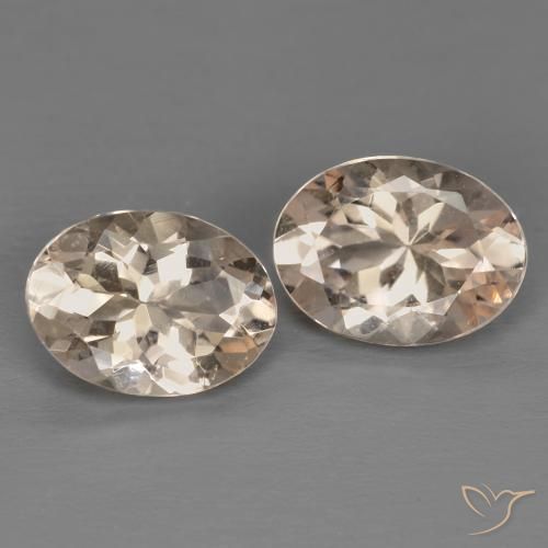 Pedras preciosas de Morganita Rosa salmão natural de 2.12 ct, oval, VS