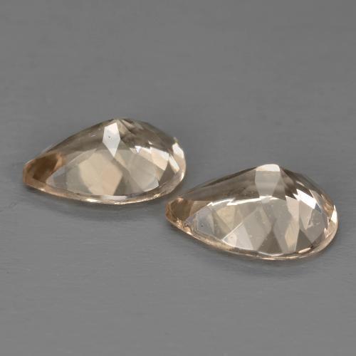 Pedras preciosas de morganita laranja natural de 1,79 ct, formato de pêra, VS-SI