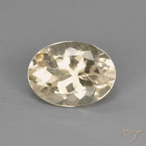 1.23ct Natural Dourado claro Morganita, oval, VVS-VS