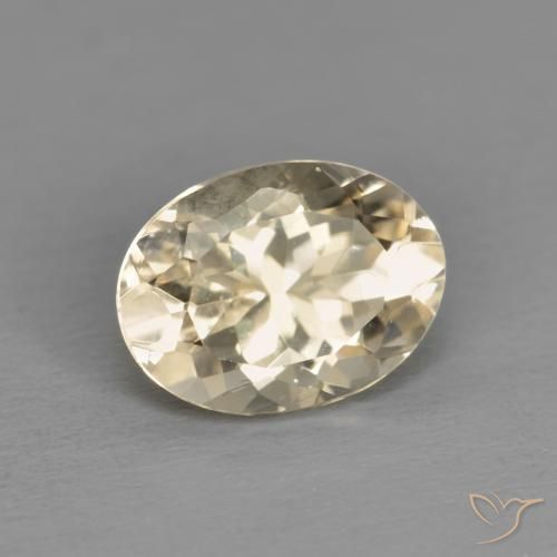 Morganita Dourado claro Natural 1.23ct, oval, VVS-VS