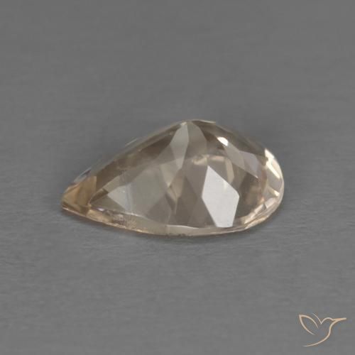 Morganita Dourado claro Natural 0.74ct, Formato de pêra, VS