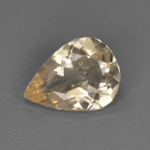 Morganita dourado natural 0,86ct, formato de pêra, VS