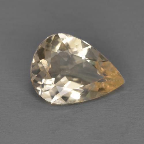 Morganita dourado natural 0,86ct, formato de pêra, VS