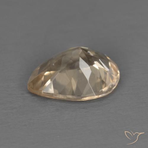 Morganita Dourado claro Natural 0.85ct, Formato de pêra, VS