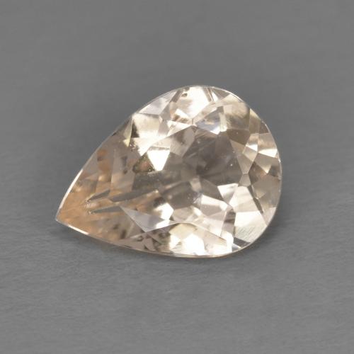 Morganita rosa natural 0,85ct, formato de pêra, VS