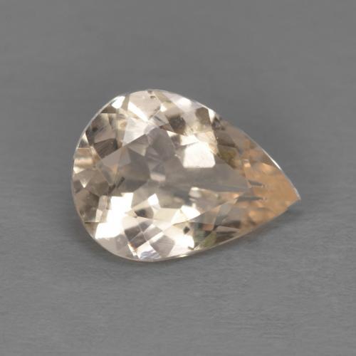 Morganita rosa natural 0,85ct, formato de pêra, VS