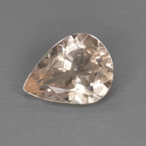 Morganita rosa natural 0,84ct, formato de pêra, VS