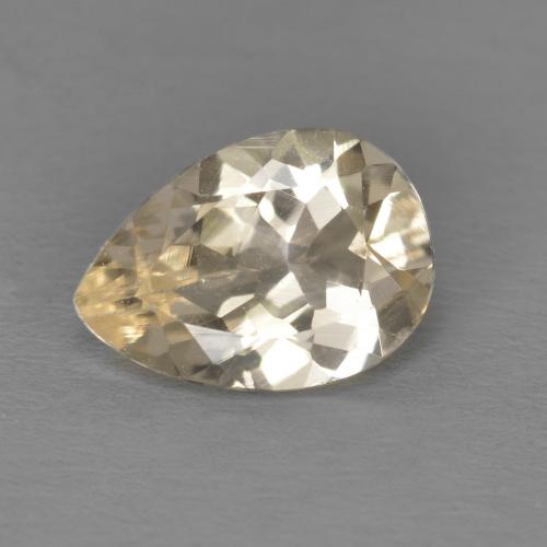 Morganita dourado natural 0,88ct, formato de pêra, VS