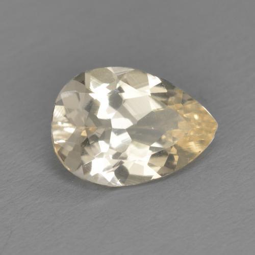 Morganita dourado natural 0,88ct, formato de pêra, VS