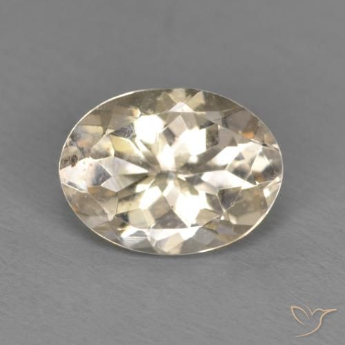 0.99ct Natural Dourado claro Morganita, oval, VS