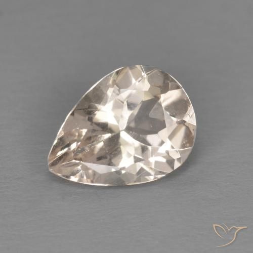 Morganita Rosa salmão Natural 0.76ct, Formato de pêra, VS