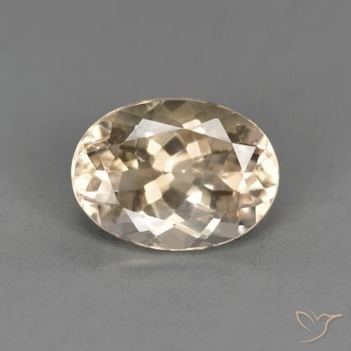 1.26ct Natural Dourado claro Morganita, oval, VS