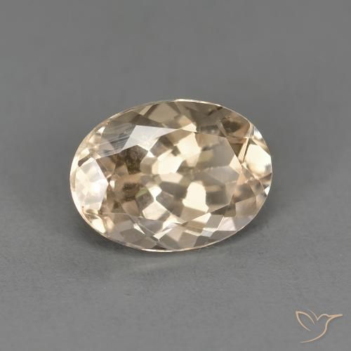 Morganita Dourado claro Natural 1.26ct, oval, VS