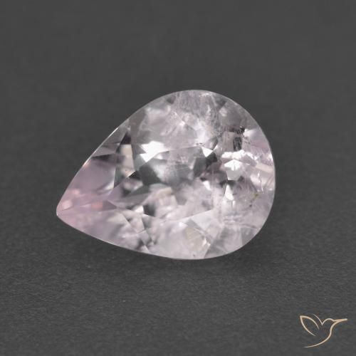 1.19ct Natural Luz rosa Morganita, Formato de pêra, VS-SI