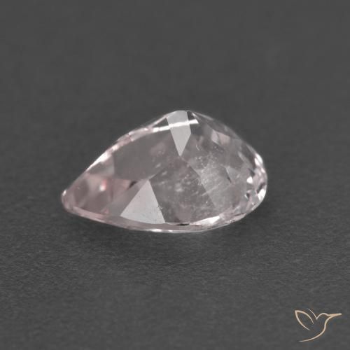 Morganita Rosa bem claro Natural 0.82ct, Formato de pêra, VS-SI