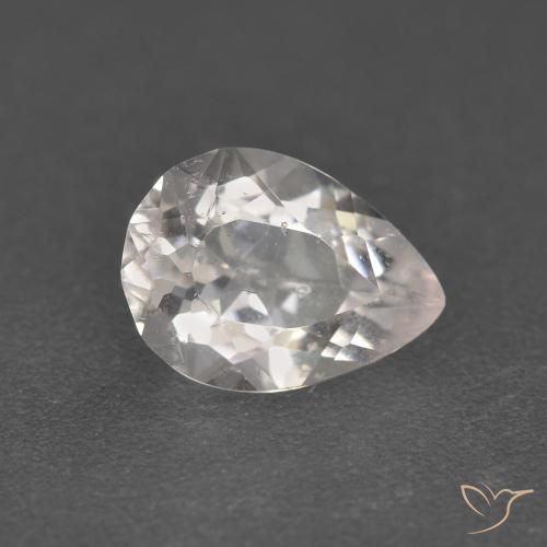 1.12ct Natural Rosa bem claro Morganita, Formato de pêra, VS-SI