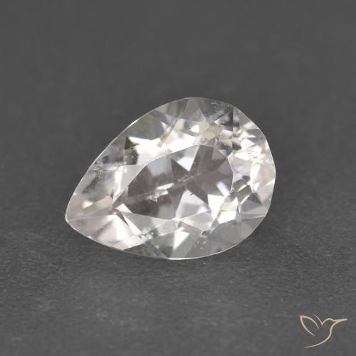 Morganita Rosa bem claro Natural 1.12ct, Formato de pêra, VS-SI