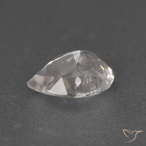 Morganita Rosa bem claro Natural 1.12ct, Formato de pêra, VS-SI