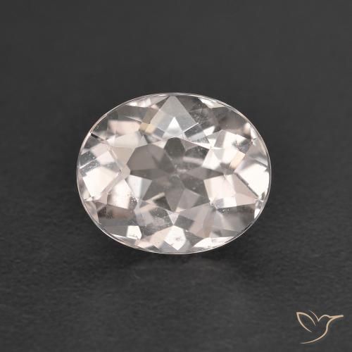 0.99ct Natural Rosa bem claro Morganita, oval, VS