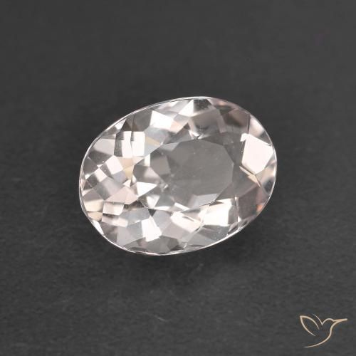 0.99ct Natural Luz rosa Morganita, oval, VVS