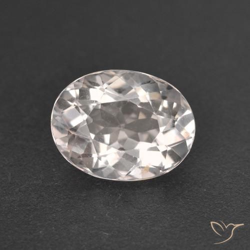 1.35ct Natural Rosa bem claro Morganita, oval, VVS