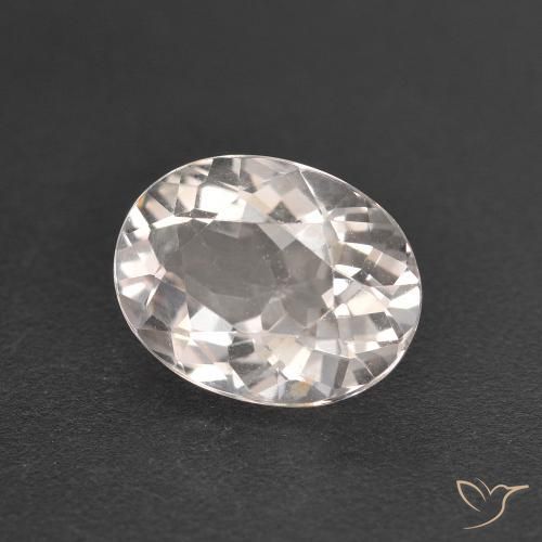 Morganita Rosa bem claro Natural 1.35ct, oval, VVS