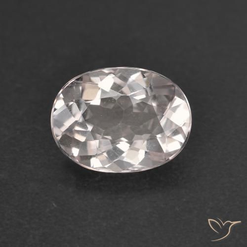 0.98ct Natural Rosa bem claro Morganita, oval, VVS