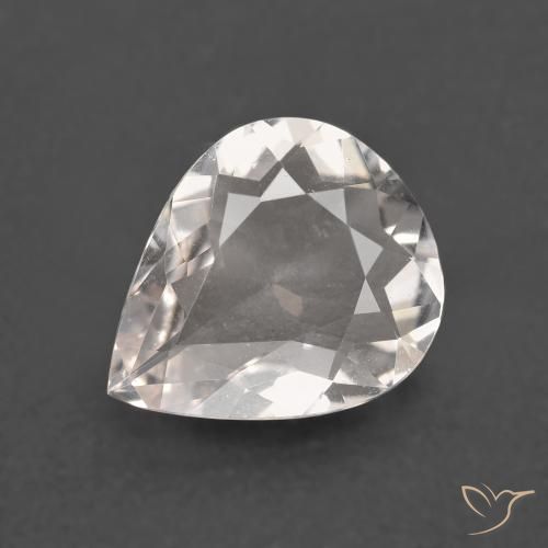Morganita Rosa bem claro Natural 1.63ct, Formato de pêra, VS
