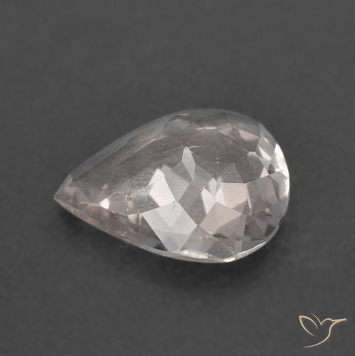 Morganita Rosa bem claro Natural 1.63ct, Formato de pêra, VS