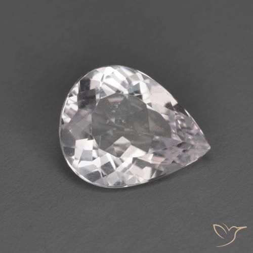 Morganita Luz rosa Natural 1.46ct, Formato de pêra, VVS-VS