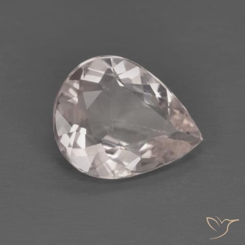 Morganita Luz rosa Natural 1.17ct, Formato de pêra, VVS