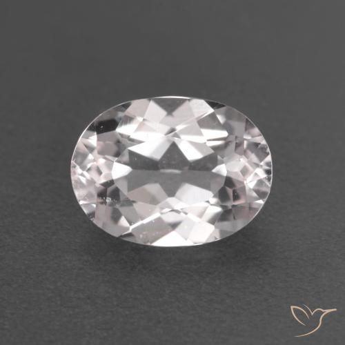 0.80ct Natural Luz rosa Morganita, oval, VS