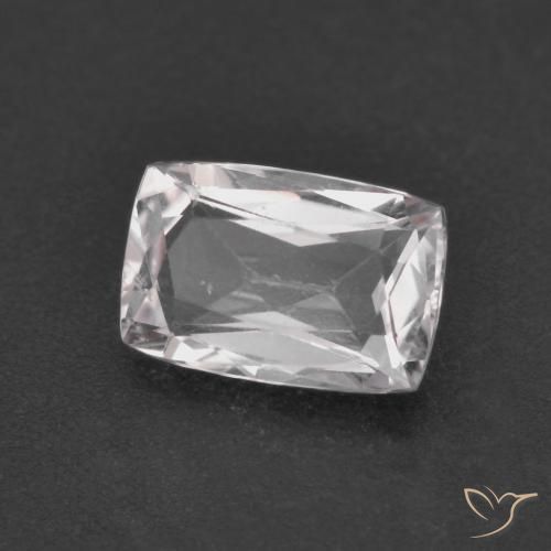 1.03ct Natural Luz rosa Morganita, Almofada, VVS-VS