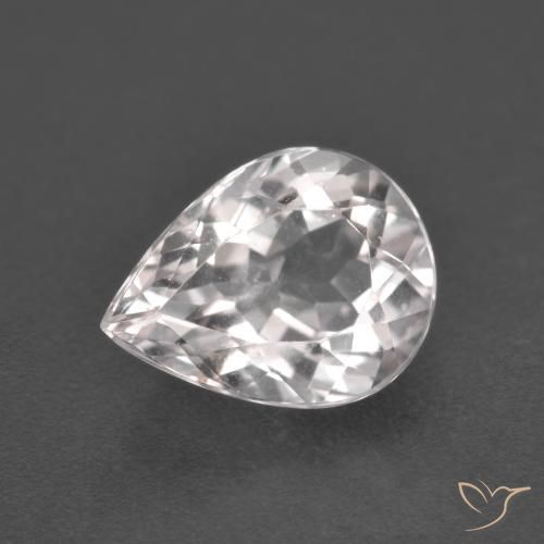 1.88ct Natural Luz rosa Morganita, Formato de pêra, VS