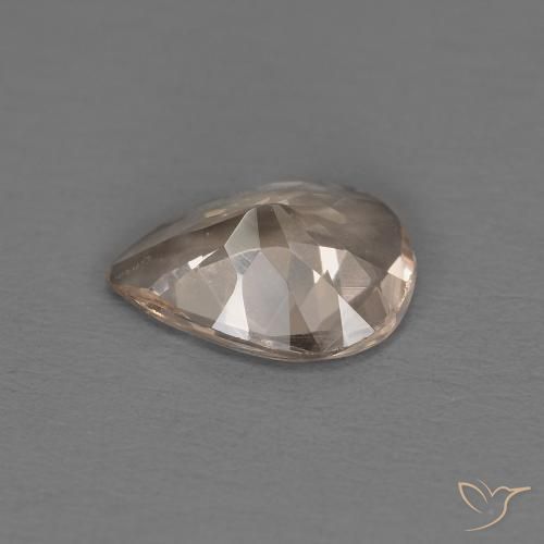 Morganita rosa médio Natural 0.72ct, Formato de pêra, VS