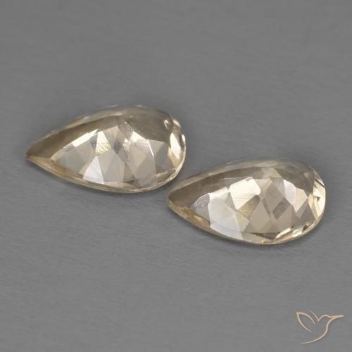 Pedras preciosas de Morganita Ouro natural de 1.63 ct, Formato de pêra, VS