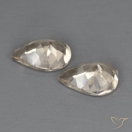 Pedras preciosas de Morganita Dourado claro natural de 1.72 ct, Formato de pêra, VS