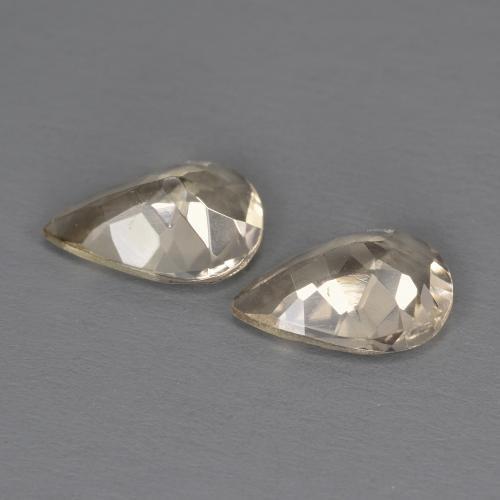 Pedras preciosas de morganita dourado natural de 1,54 ct, formato de pêra, VS
