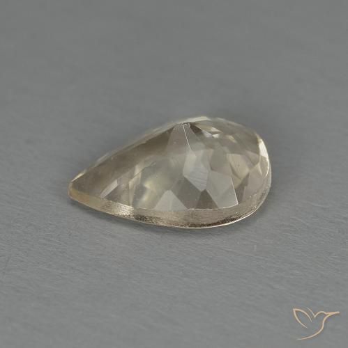 Morganita Dourado claro Natural 1.00ct, Formato de pêra, VS