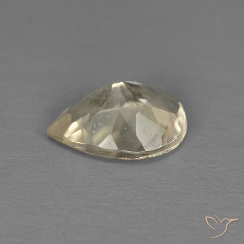 Morganita Dourado claro Natural 0.83ct, Formato de pêra, VS