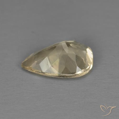 Morganita Dourado claro Natural 0.90ct, Formato de pêra, VS