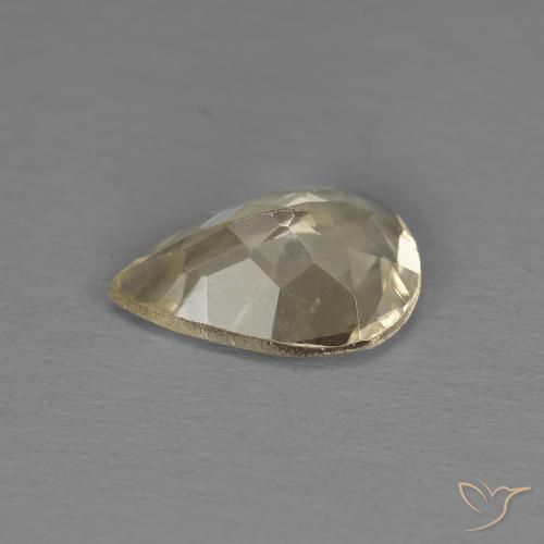 Morganita Dourado claro Natural 0.79ct, Formato de pêra, VS