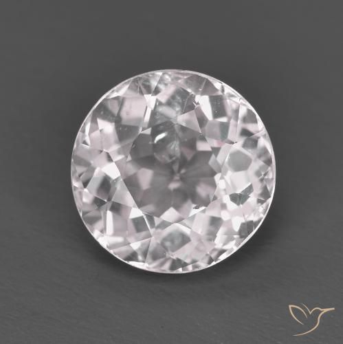 1.61ct Natural Luz rosa Morganita, Redondo, VS