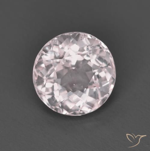 1.52ct Natural Luz rosa Morganita, Redondo, VS