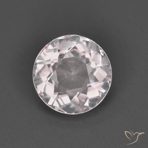 1.18ct Natural Luz rosa Morganita, Redondo, VS