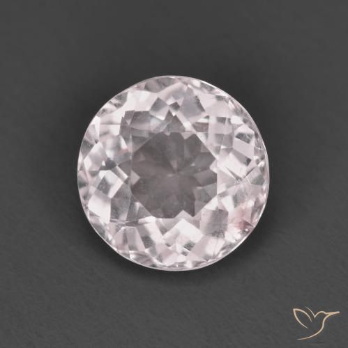 1.32ct Natural Luz rosa Morganita, Redondo, VS