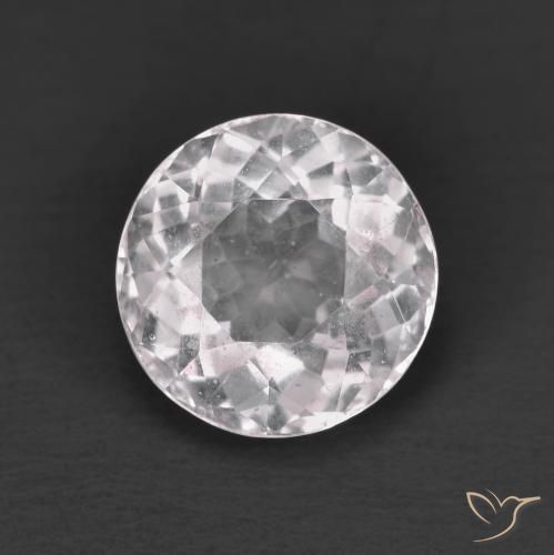 1.68ct Natural Luz rosa Morganita, Redondo, VS
